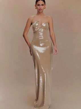 Meshki Winston Strapless Sequin Maxi Dress